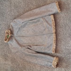 Cabelas Womens Faux Fur Lined Coat sz M